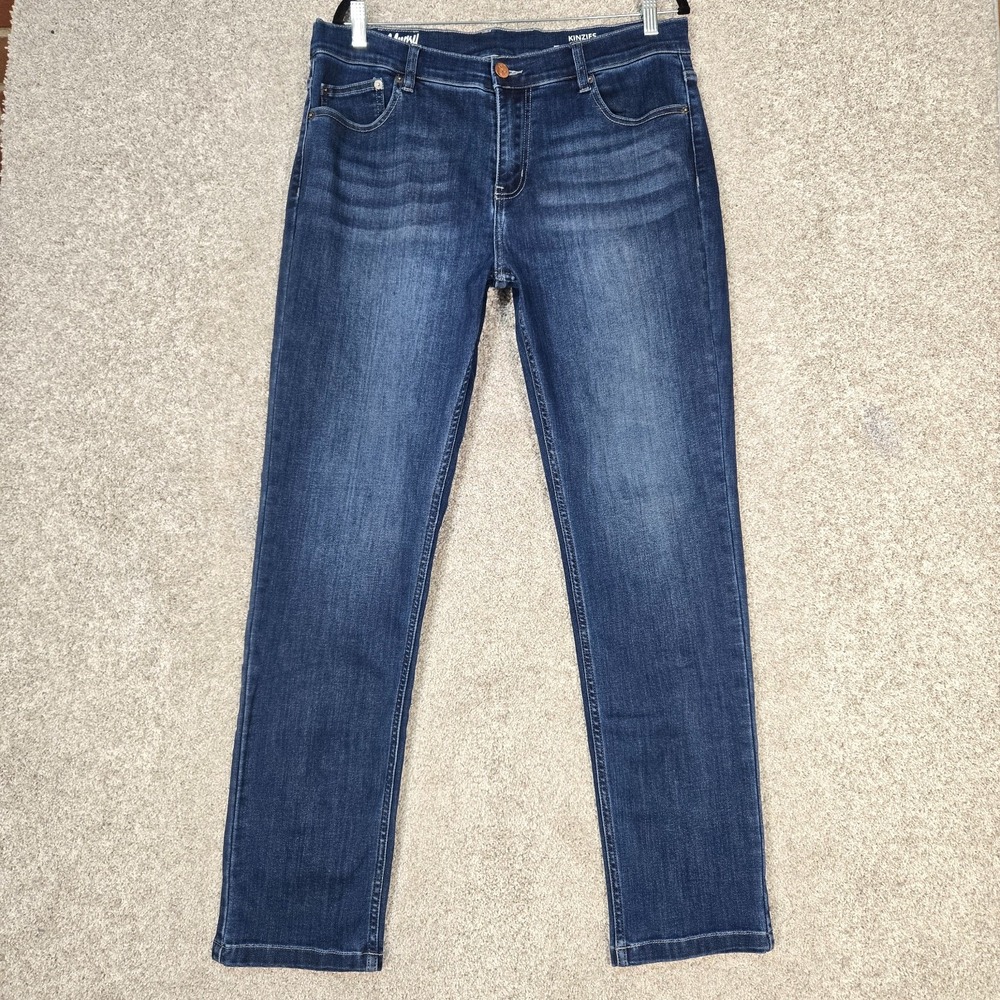 Mugsy Kinzies Jeans Men's 36x32 Blue Straight stretch Denim FLX4NKZ